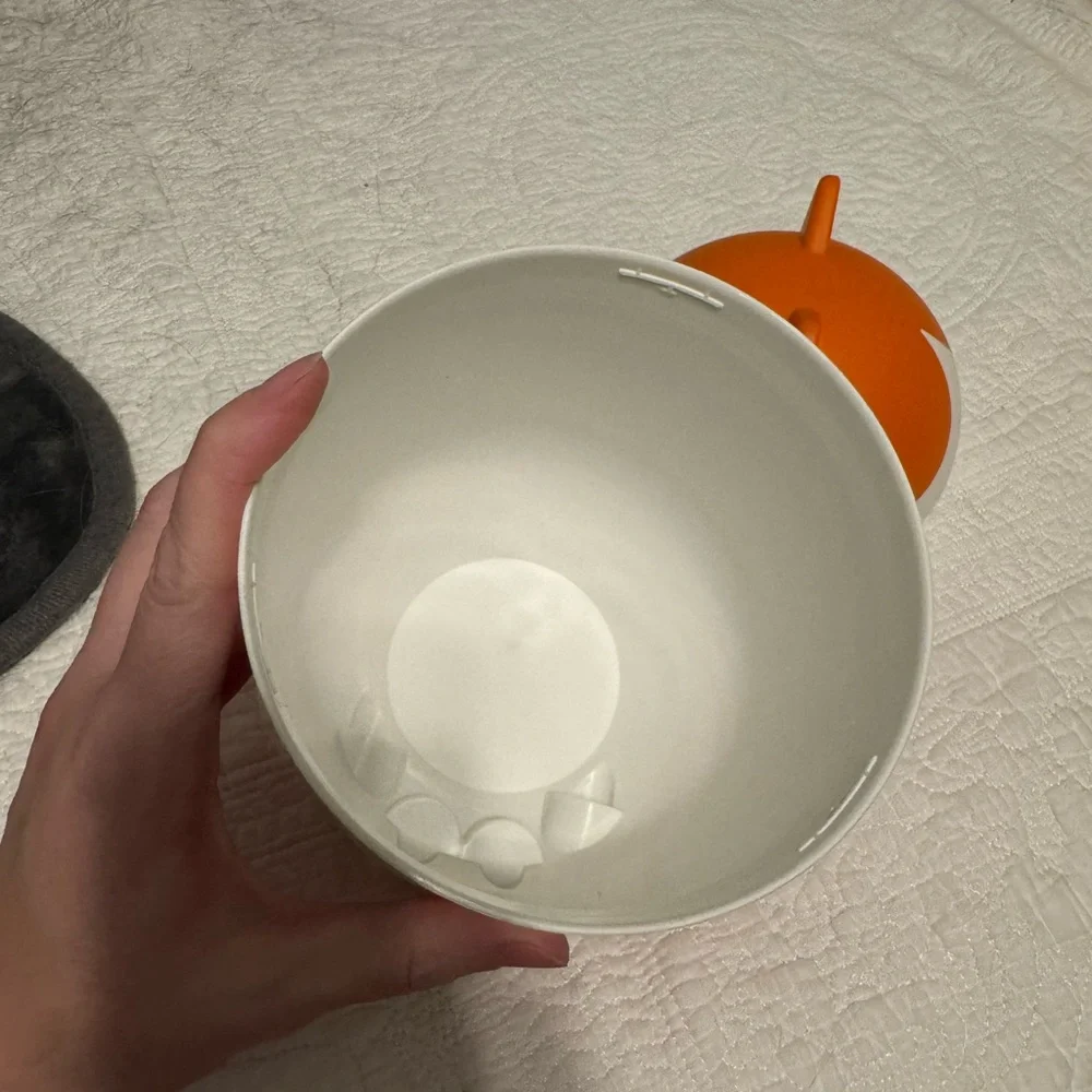 IKEA GREJSIMOJS Orange and White Cat Storage Container